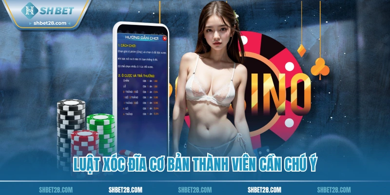 Luật xóc đĩa cơ bản thành viên cần chú ý